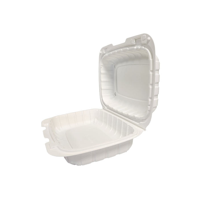 Eco 9x6 White Clamshell Containers - 150/case