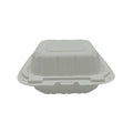 6x6 White Clamshell Containers - 250/Case