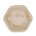Hexagonal Fiber Bowl With Lids 32 OZ - 500/case