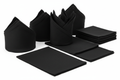 black square shaped dinner napkins