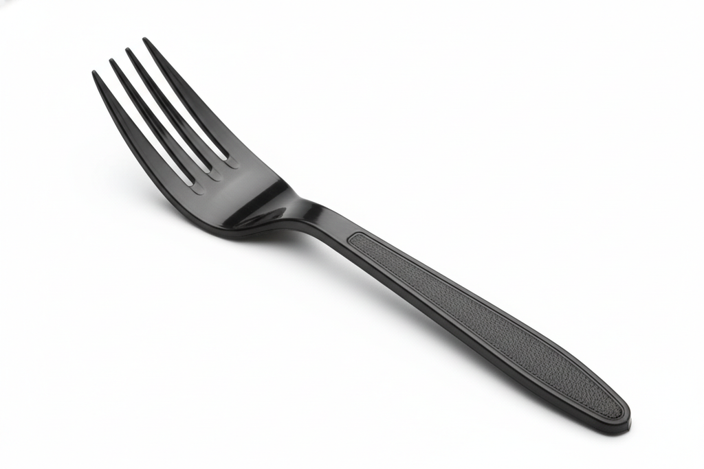 plastic fork HD Black