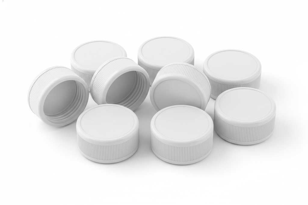 white bottle caps for PET Square bottles